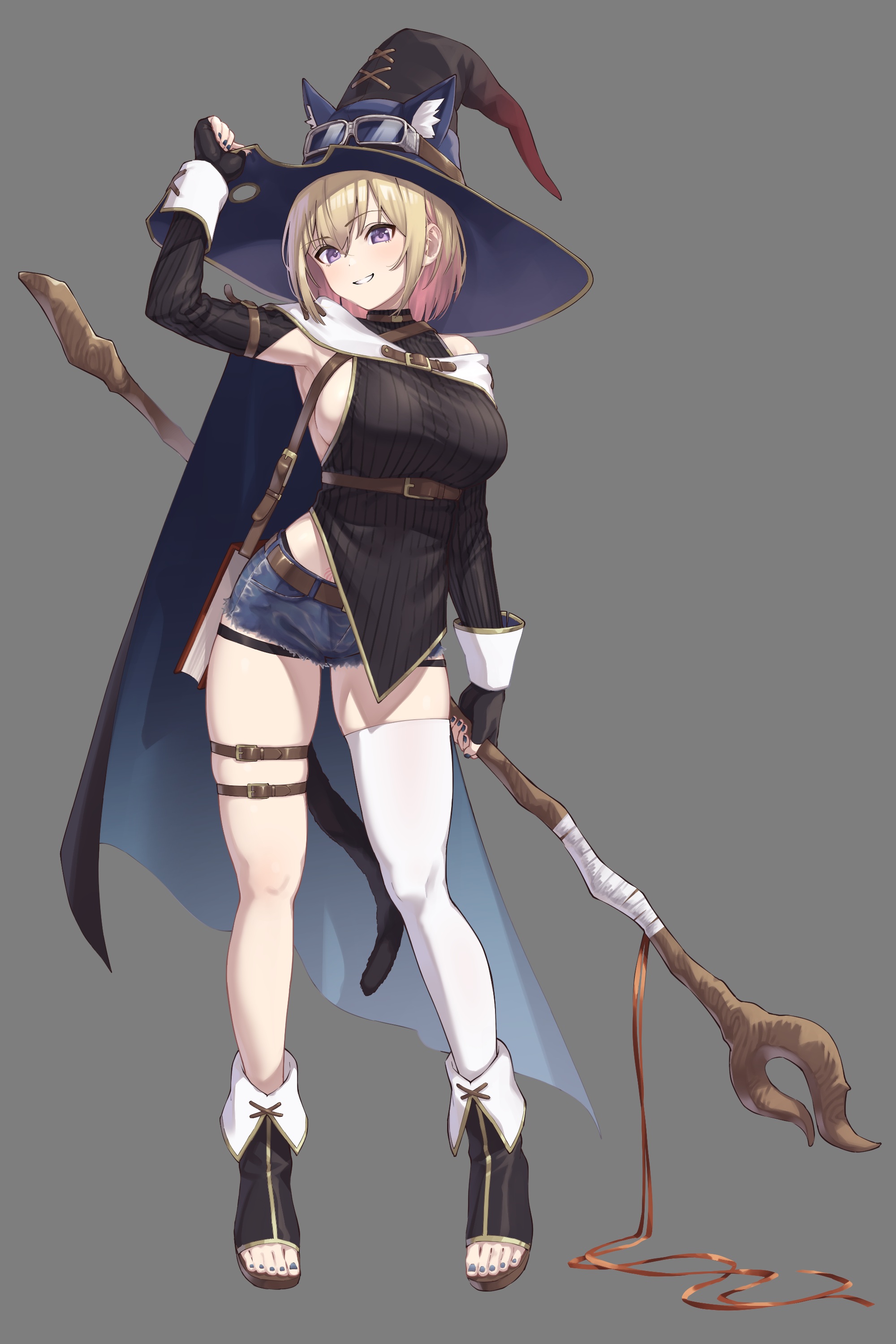 herio garter no bra sweater thighhighs transparent png weapon witch 